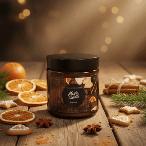 Świeca sojowa Magic Candle o zapachu Cynamon Pomarańcza