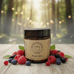 Świeca sojowa Magic Candle o zapachu Owoce Lasu