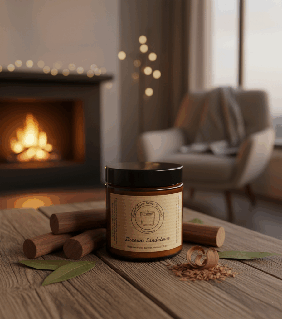 Świeca sojowa Magic Candle o zapachu Drzewa Sandałowego