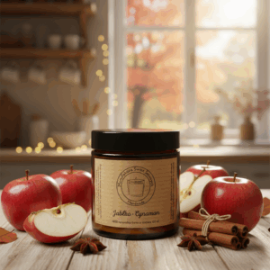 Świeca sojowa Magic Candle o zapachu Jabłko Cynamon