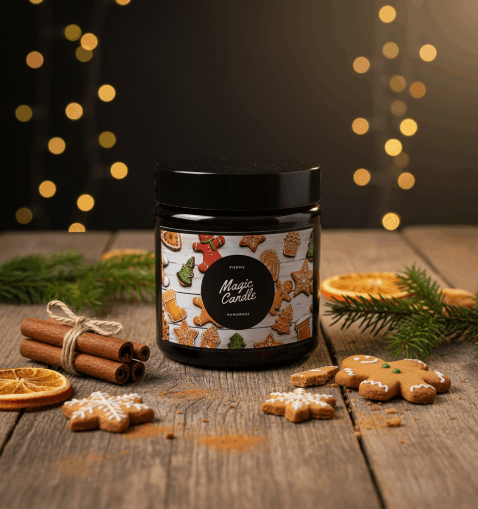 Świeca sojowa Magic Candle o zapachu Piernik