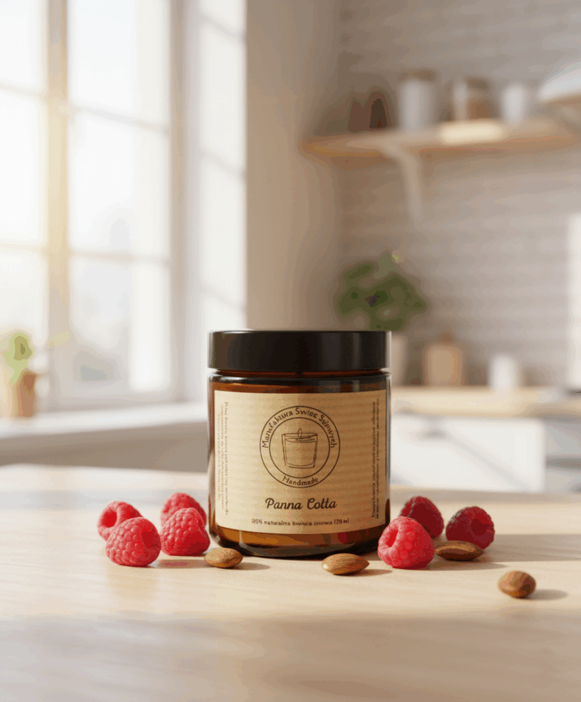 Świeca sojowa Magic Candle o zapachu Panna Cotta