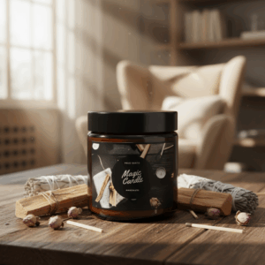 Świeca sojowa Magic Candle o zapachu Palo Santo