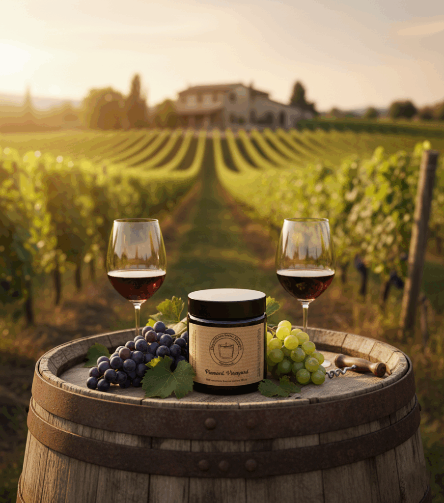 Świeca sojowa Magic Candle o zapachu Piemont Vineyard