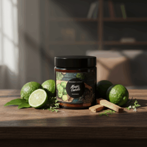 Świeca sojowa Magic Candle o zapachu Bergamot & Cedar