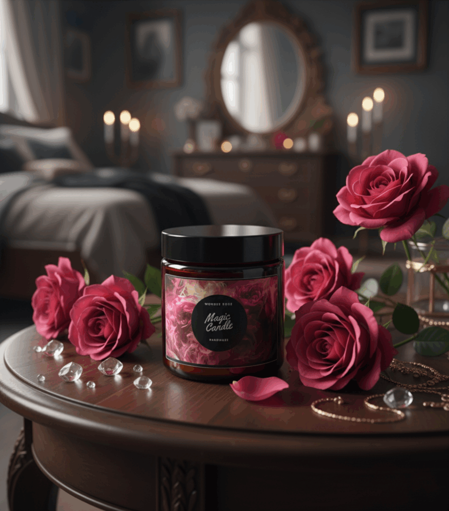 Świeca sojowa Magic Candle o zapachu Wonder Rose