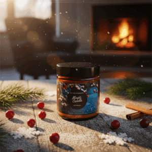 Świeca sojowa Magic Candle o zapachu Winter Cranberry