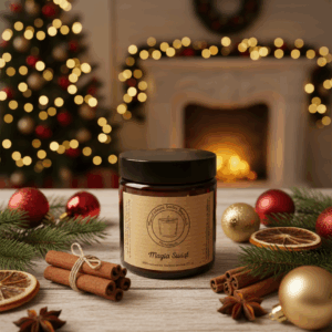 Świeca sojowa Magic Candle o zapachu Magia Świąt