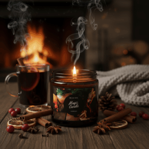 Świeca sojowa Magic Candle o zapachu Grzane Wino