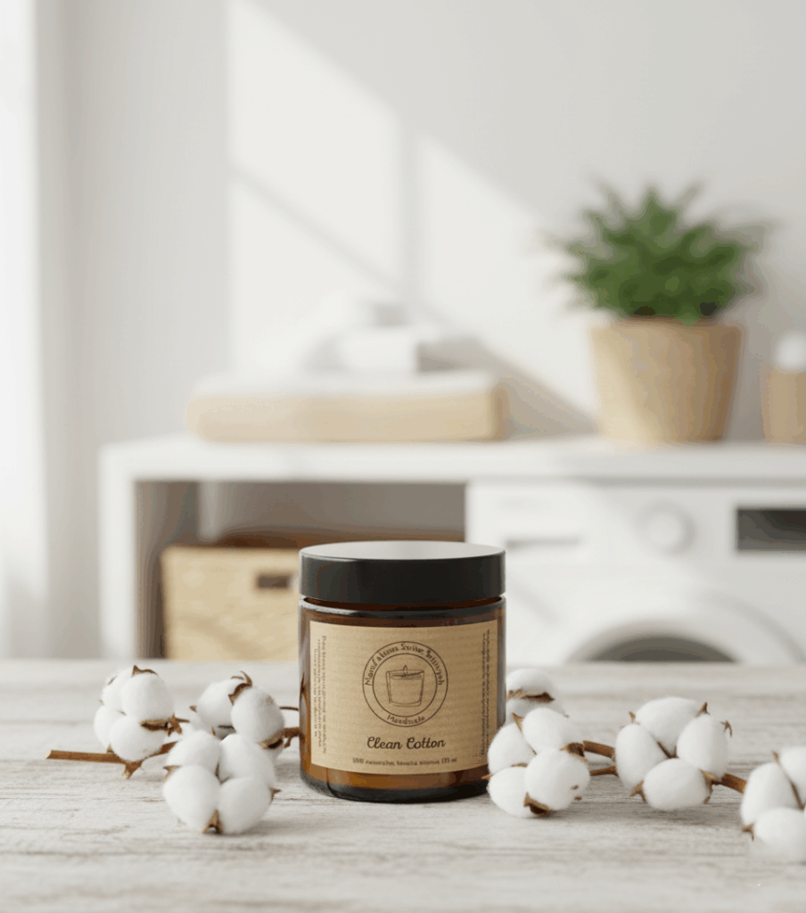 Świeca sojowa Magic Candle o zapachu Clean Cotton