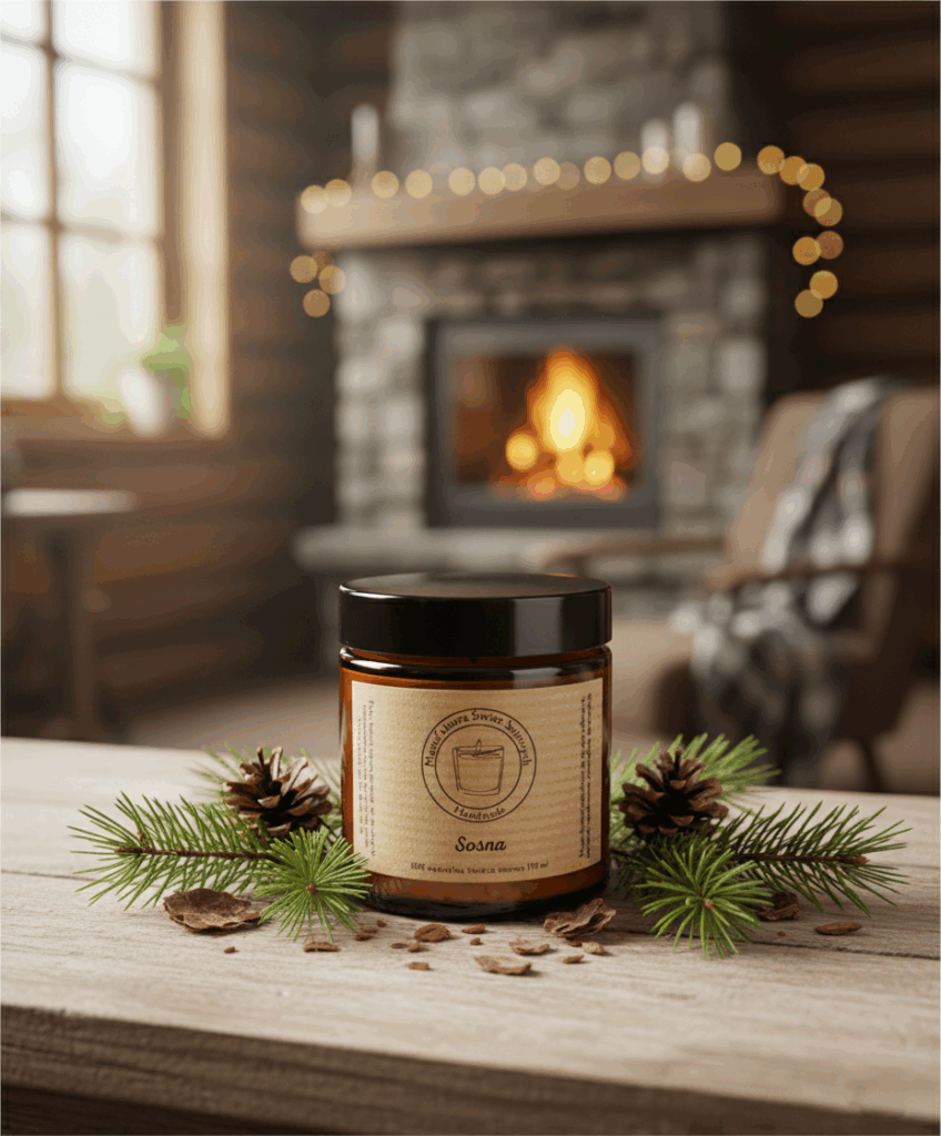 Świeca sojowa Magic Candle o zapachu Sosny