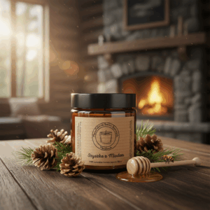 Świeca sojowa Magic Candle o zapachu Szyszka z miodem