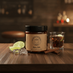 Świeca sojowa Magic Candle o zapachu Rum i Cola
