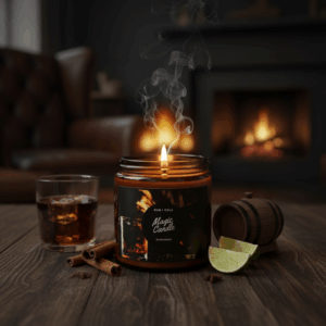 Świeca sojowa Magic Candle o zapachu Rum i Cola