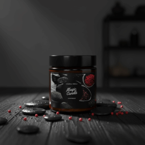 Świeca sojowa Magic Candle o zapachu Czarna Perła