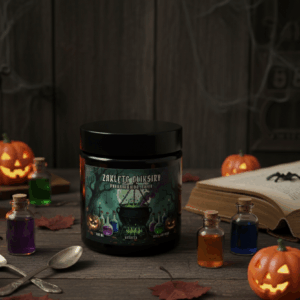 Świeca sojowa Magic Candle Halloween Edition Zaklęte Eliksiry o zapachu Tytoniowy Duch