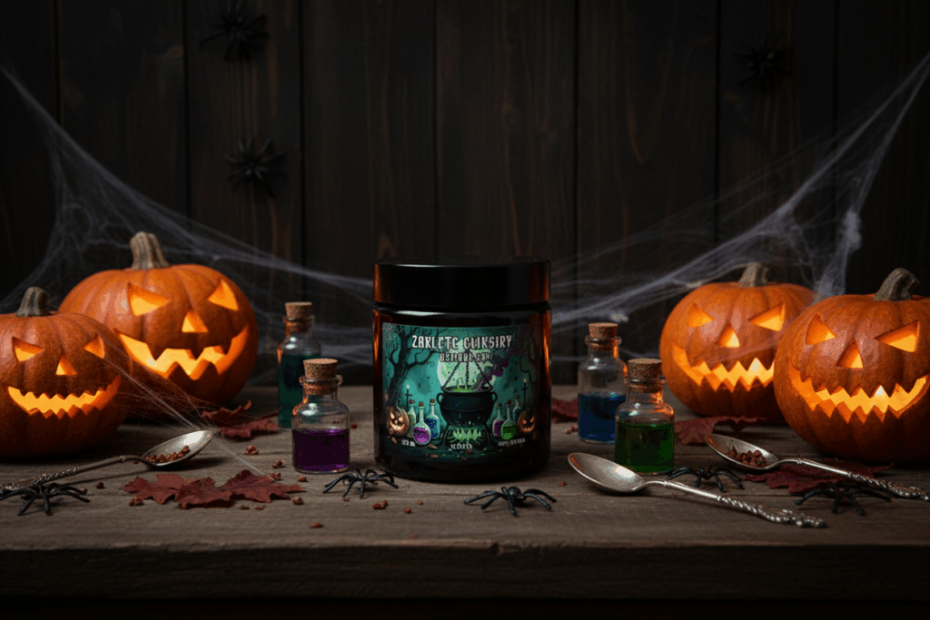 Świeca sojowa Magic Candle Halloween Edition Zaklęte Eliksiry o zapachu Uśpione Sny