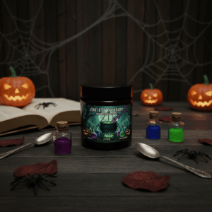 Świeca sojowa Magic Candle Halloween Edition Zaklęte Eliksiry o zapachu Zapomniany Rytuał
