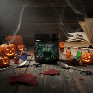 Świeca sojowa Magic Candle Halloween Edition Zaklęte Eliksiry o zapachu Eliksir Szczęścia