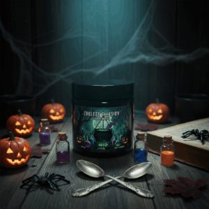Świeca sojowa Magic Candle Halloween Edition Zaklęte Eliksiry o zapachu Skóra Mroku